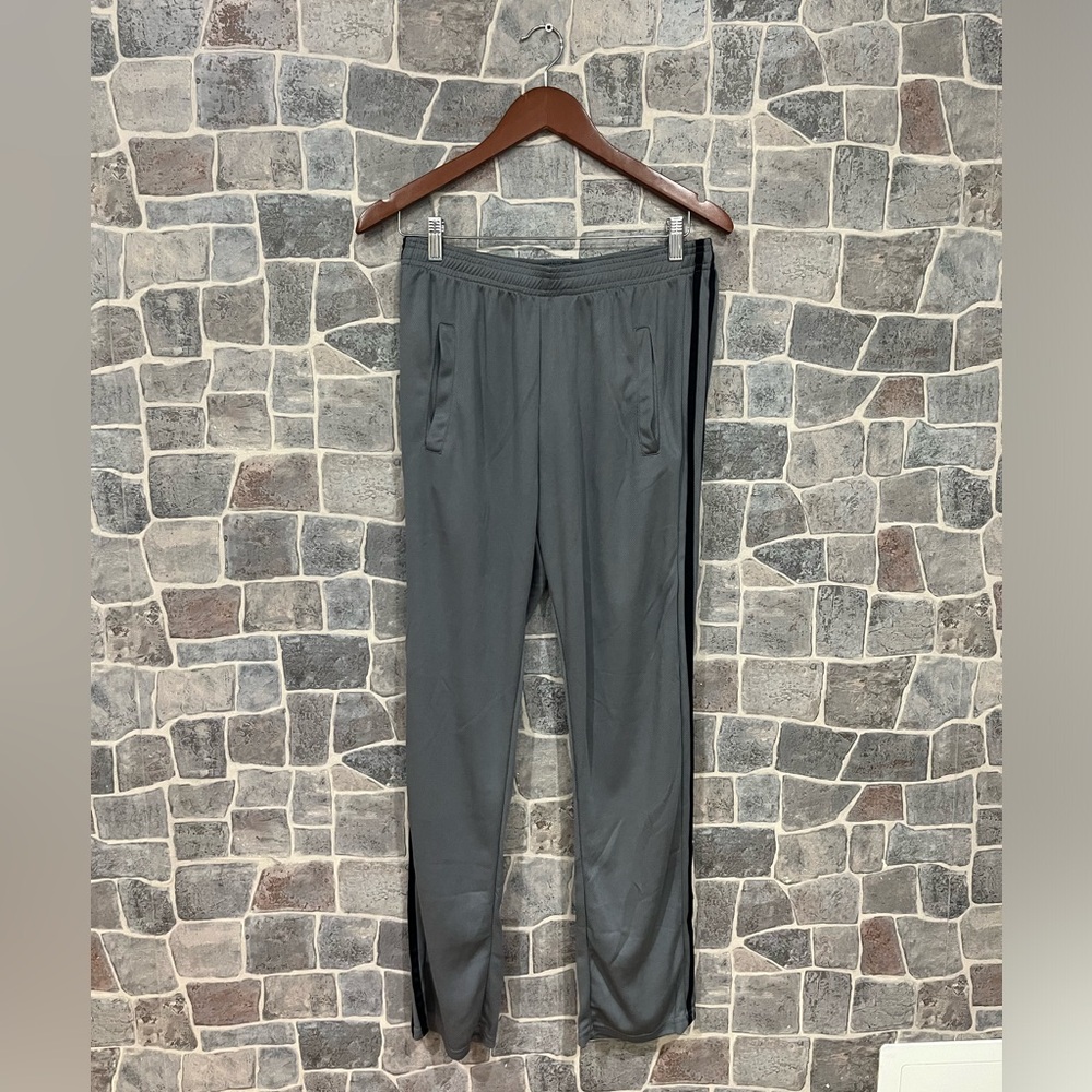 Gray Real Essentials Trackpants in Medium